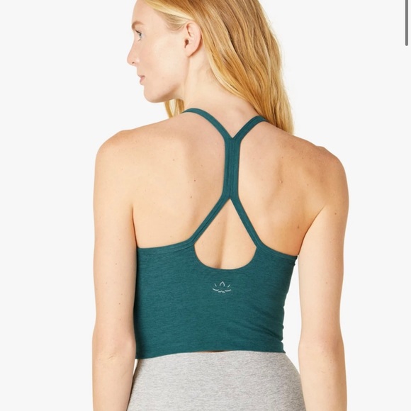 Beyond Yoga Slim Racerback Tank in Blue Green Various - Picture 2 of 5